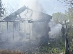 Teljes egészében égett az épület