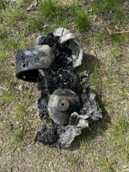 A tűzoltók átvizsgálták a leégett épületet