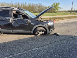  	Baleset Újhartyán közelében