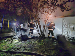 A tüzet a gödöllői tűzoltók oltották el