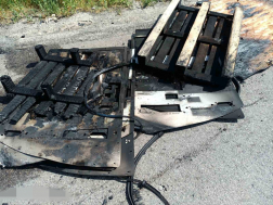 A gépkocsiban egyedül a sofőr utazott