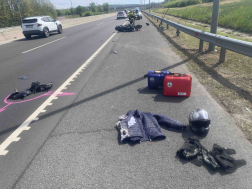 Motoros baleset az M3-as autópályán