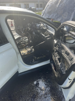 A motortérben keletkezett a tűz