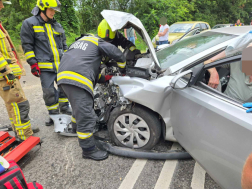 A gödöllői hivatásos és a veresegyházi önkéntes tűzoltók átvizsgálták a járműveket