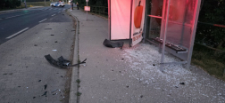 Az ütközés következtében az autó kigyulladt