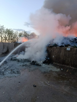 Kigyulladt egy hulladéklerakó telep 