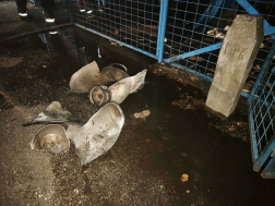 Tűzben három gázpalack felrobbant