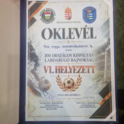 Előkelő helyen végeztek a Pest megyei tűzoltók a labdarúgó-bajnokságon