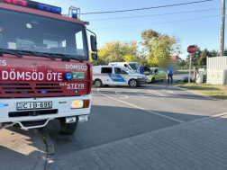 Baleset Ráckevén