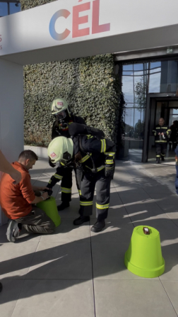 Dobogós helyen a Pest megyei tűzoltók a lépcsőfutó-bajnokságon